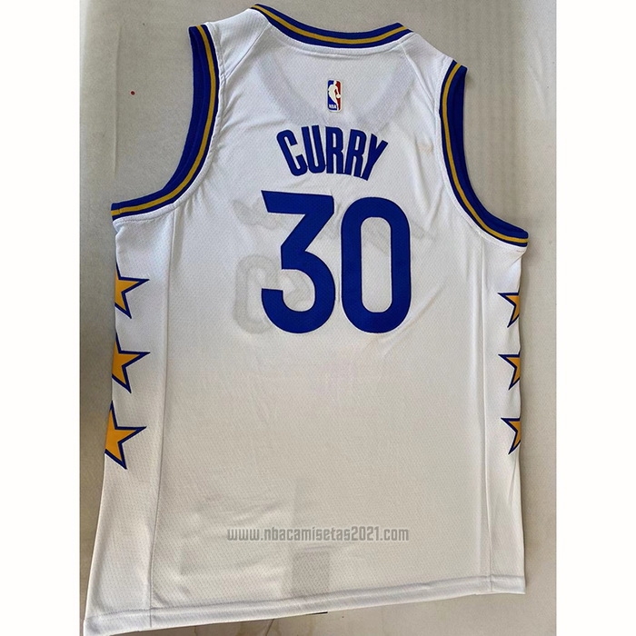 Camiseta Golden State Warriors Stephen Curry #30 Champs Whitestars 2022-23 Blanco